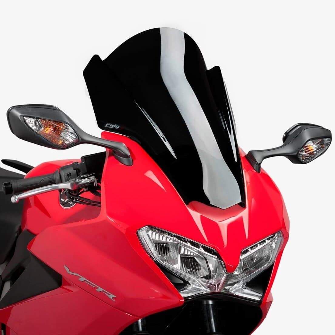 Puig Touring Screen | Black (Opaque) | Honda VFR 800 F 2014>2020 - Shop name