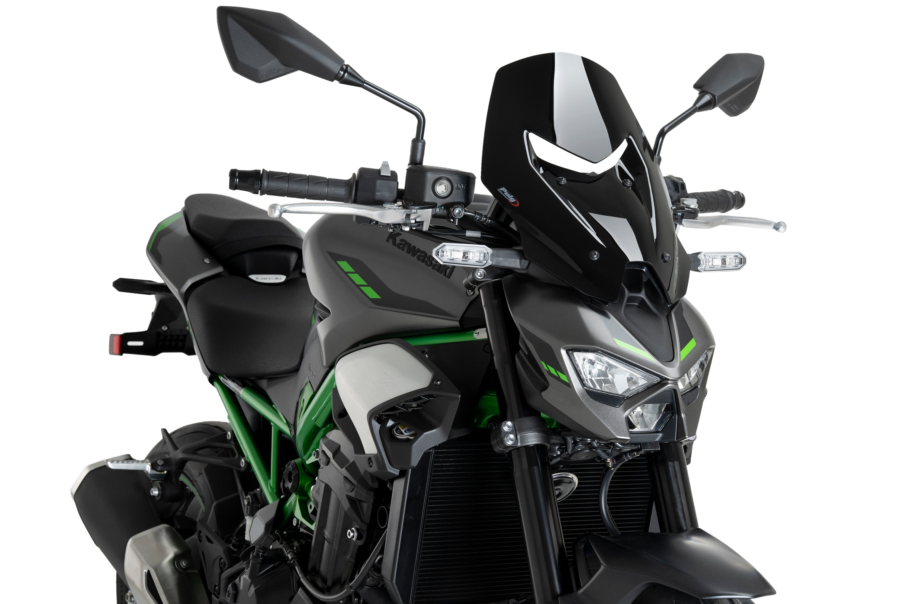 Puig Touring Screen | Black (Opaque) | Kawasaki Z 900 2025>Current - Shop name
