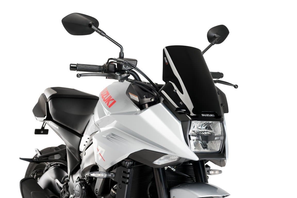 Puig Touring Screen | Black (Opaque) | Suzuki Katana 2019>2022 - Shop name