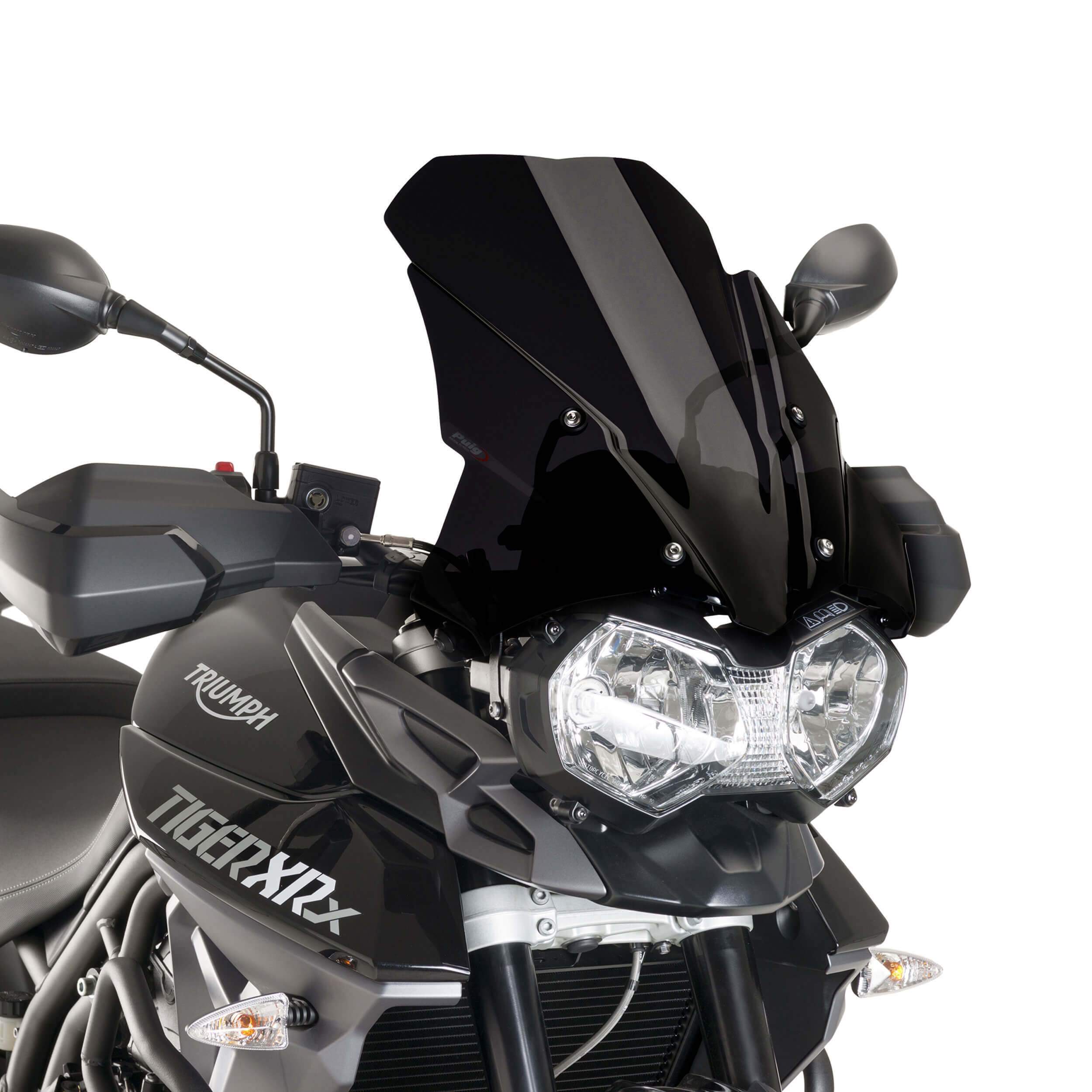 Puig Touring Screen | Black (Opaque) | Triumph Tiger 800 XR/XRT/XRX/Low 2015>2017 - Shop name