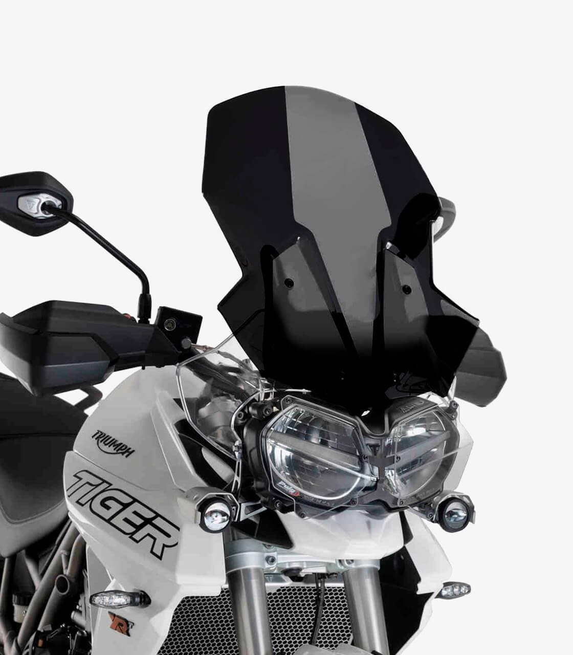 Puig Touring Screen | Black (Opaque) | Triumph Tiger 800 XR/XRT/XRX/Low 2018>2020 - Shop name