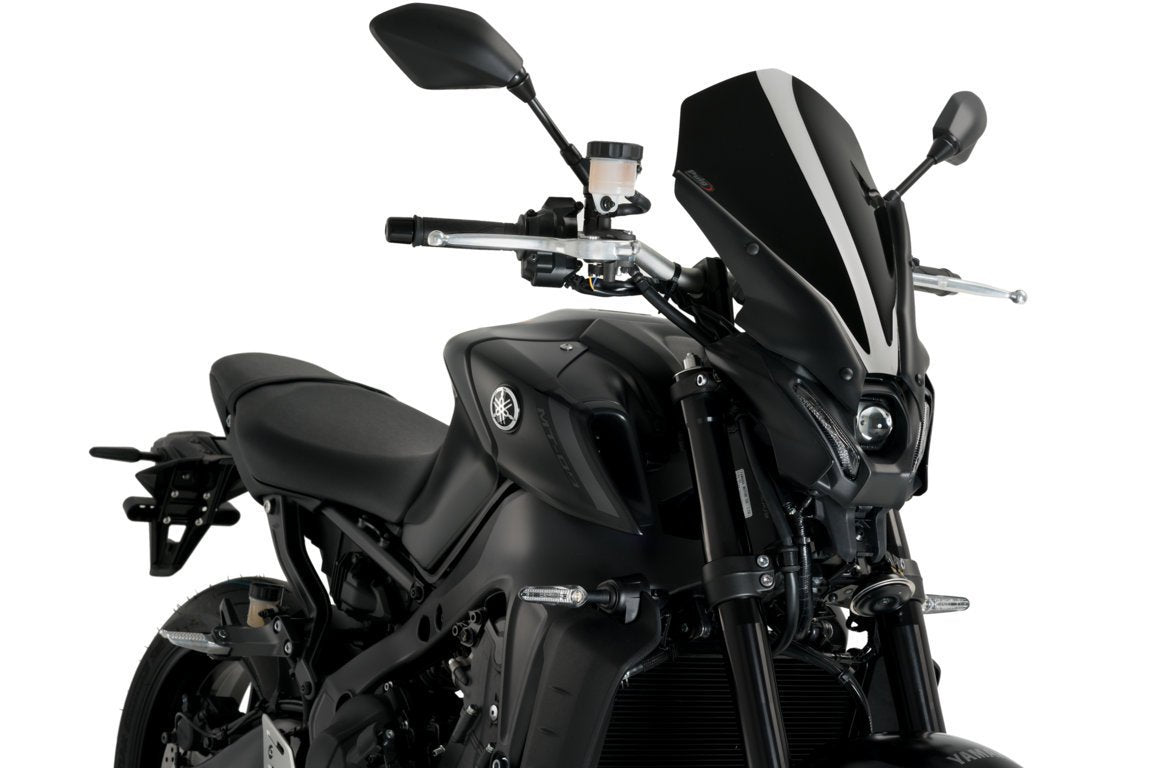 Puig Touring Screen | Black (Opaque) | Yamaha MT-09 SP 2021>2023 - Shop name