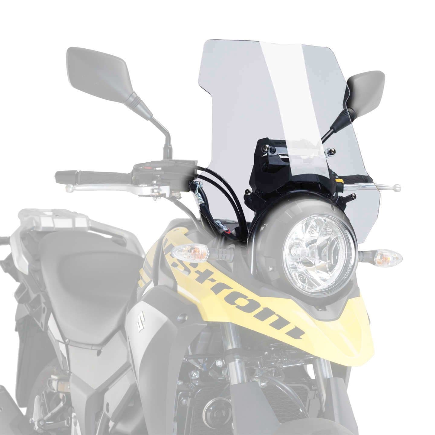Visiera Regolabile Puig Per Moto - Trasparente, 250x100 Mm, Con Template Per Installazione, Omologata ABE - Foto 8