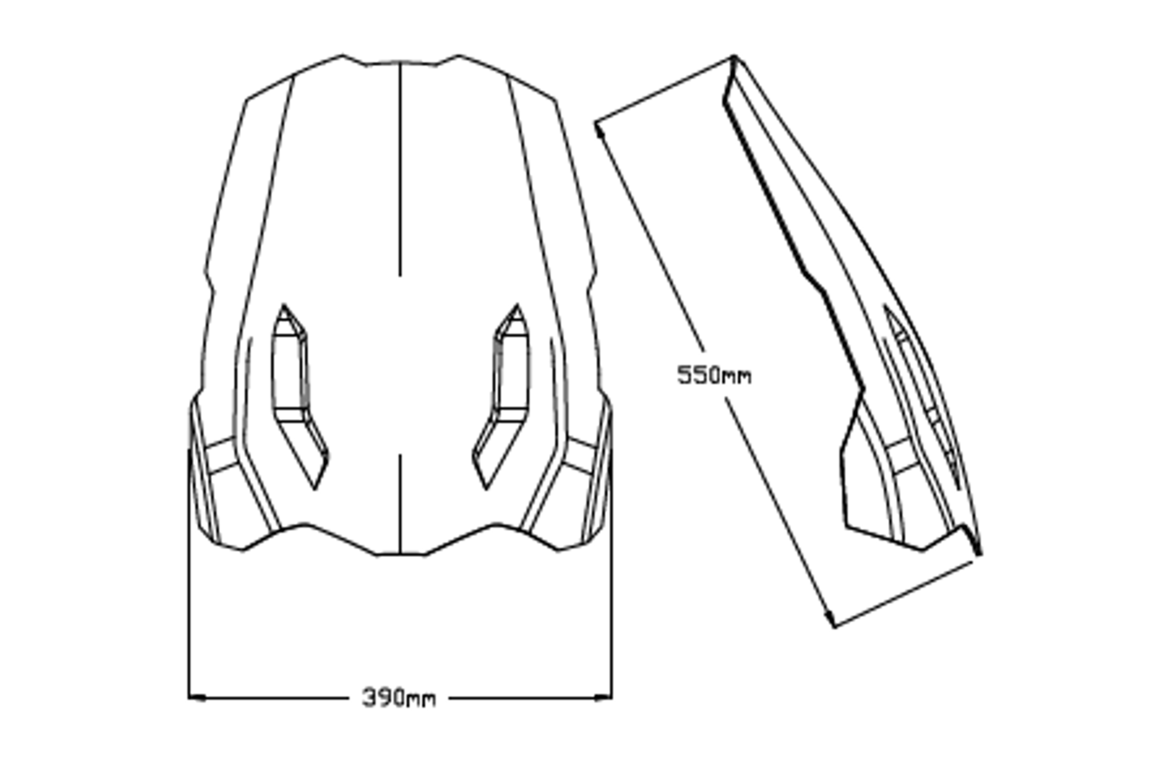 Puig Touring Screen | Clear | Triumph Sport 850 2020>2024 - Shop name
