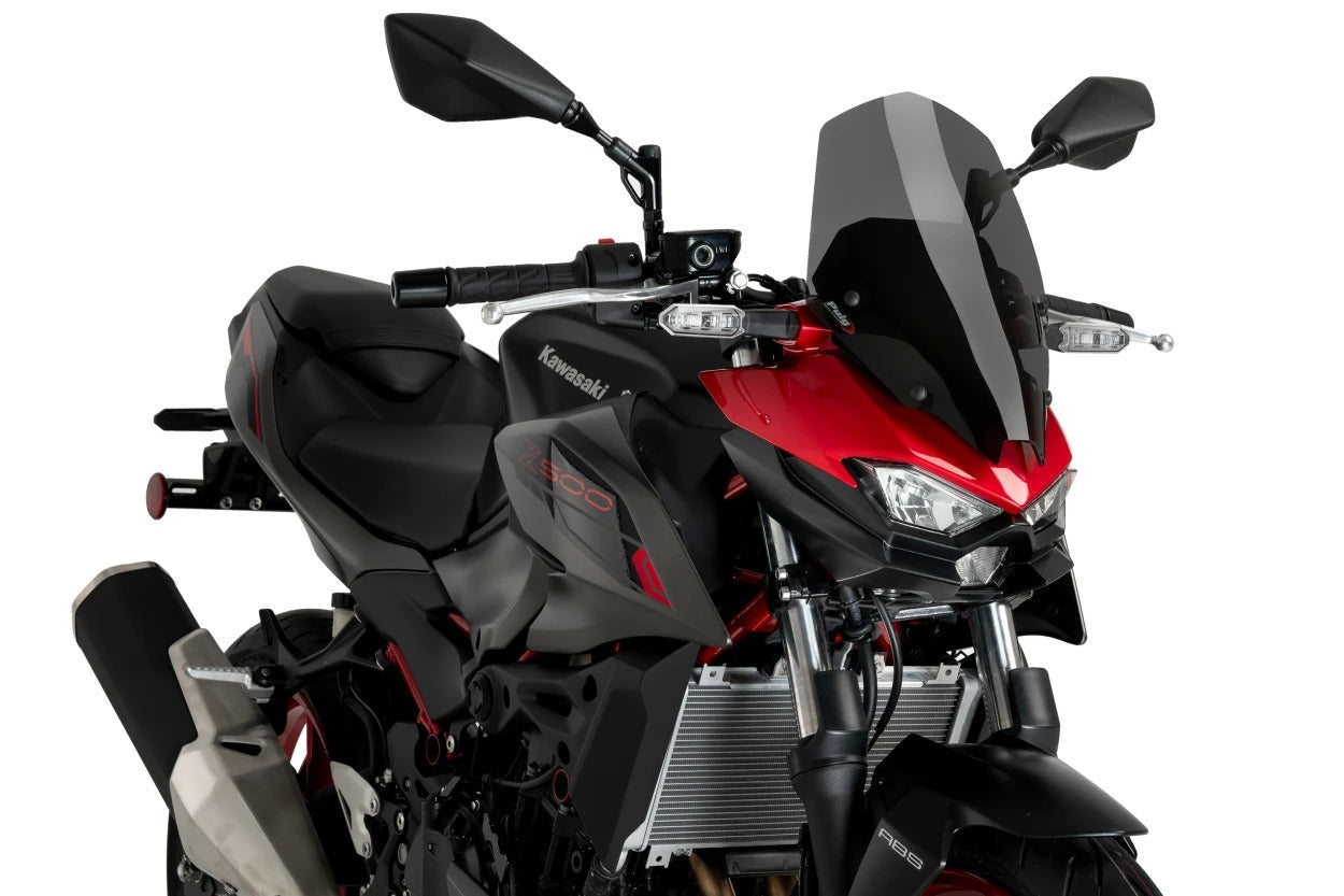 Puig Touring Screen | Dark Smoke | Kawasaki Z500 2024>Current - Shop name