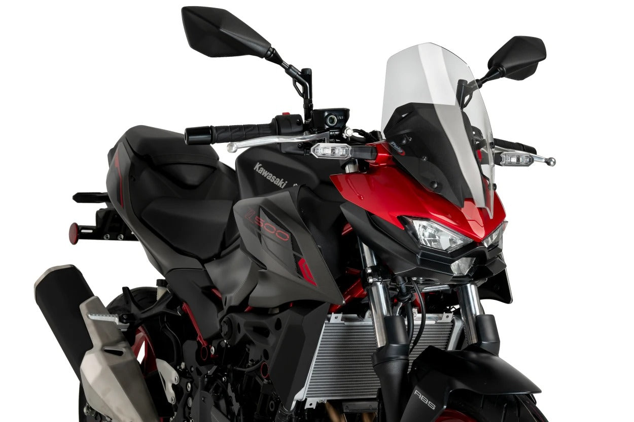 Puig Touring Screen | Green | Kawasaki Z500 2024>Current - Shop name