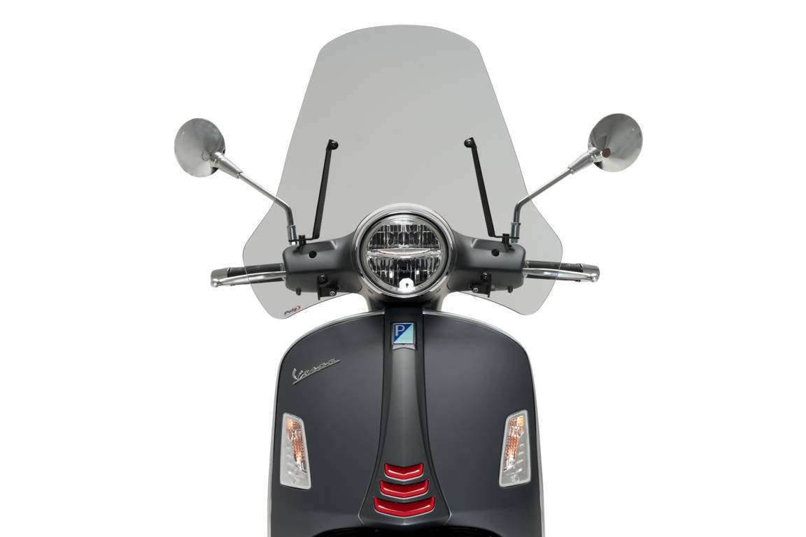 Puig Touring Screen | Light Smoke | Piaggio Vespa GTS 300 2007>2022 - Pyramid Motorcycle Accessories