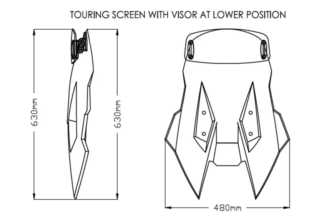 Puig Touring Screen With Visor | Light Smoke | Suzuki V-Strom 1050XT 2020>Current - Shop name