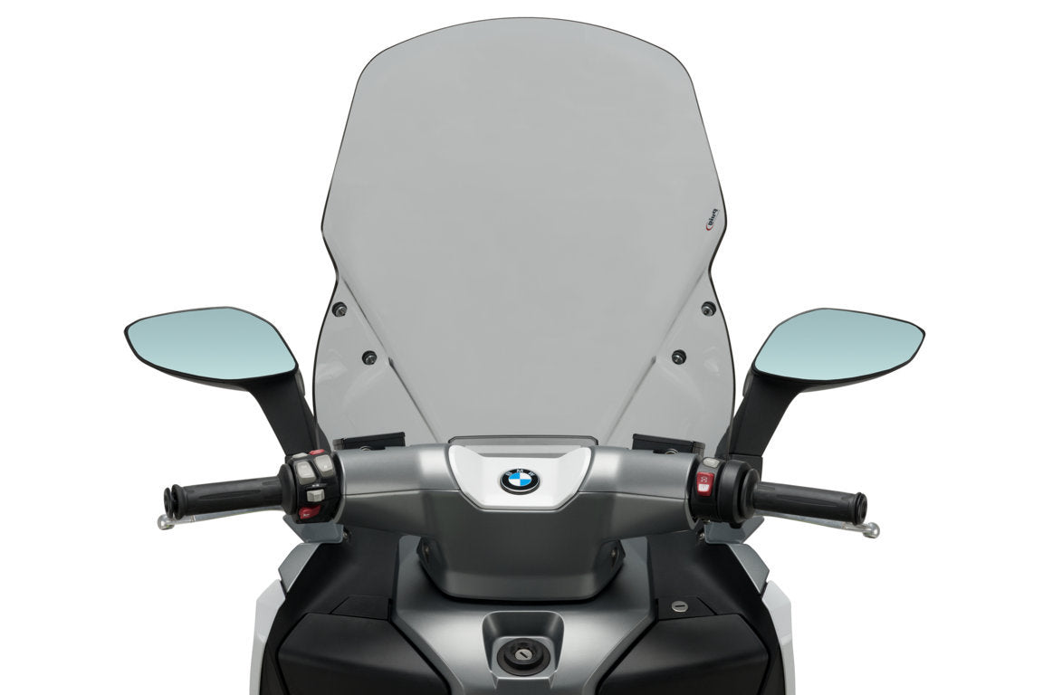 Puig Touring Screen inc. Hand Deflectors | Light Smoke | BMW C Evolution 2014>2020 - Shop name