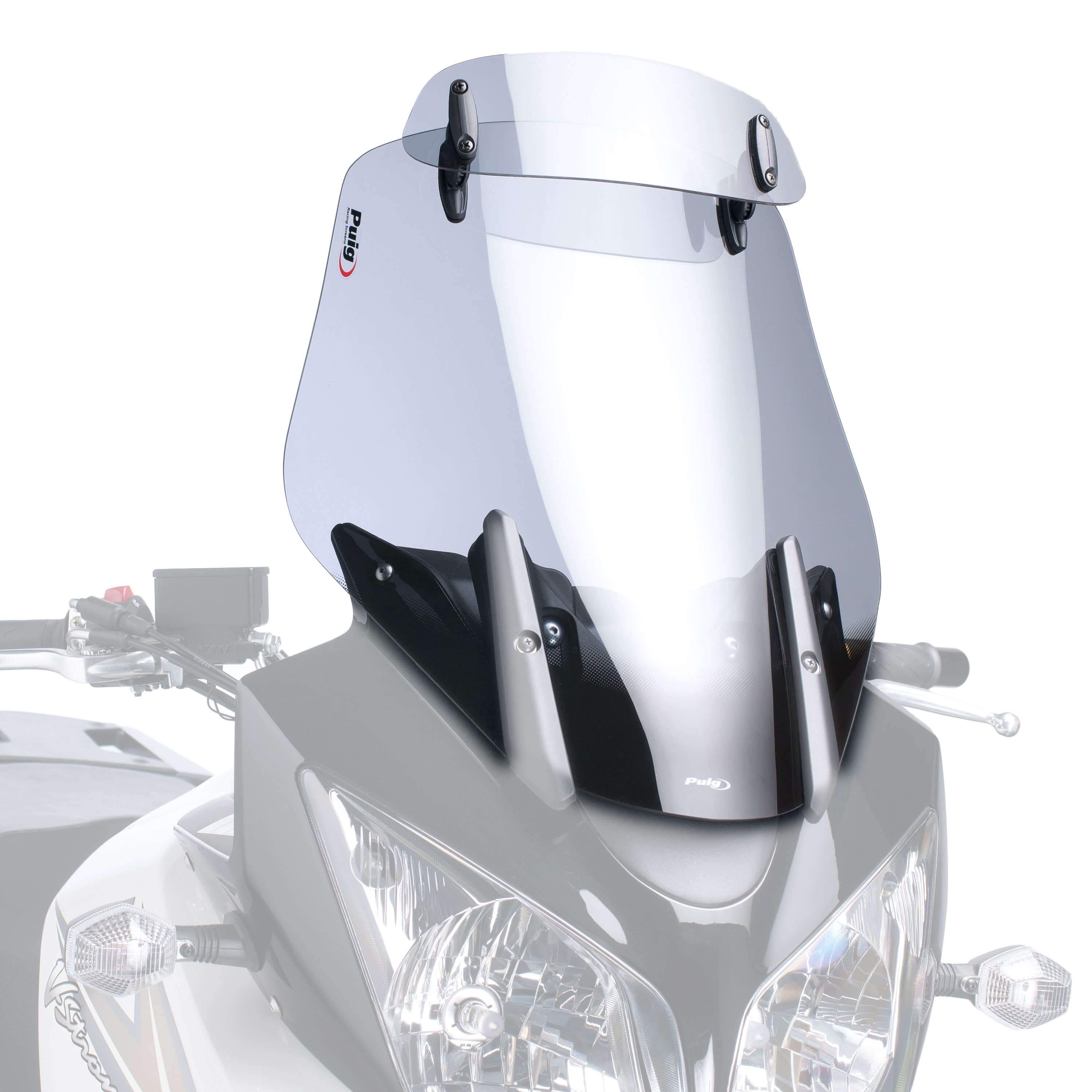 Puig Touring Screen with Visor | Light Smoke | Suzuki V-Strom 650 2004>2011 - Shop name