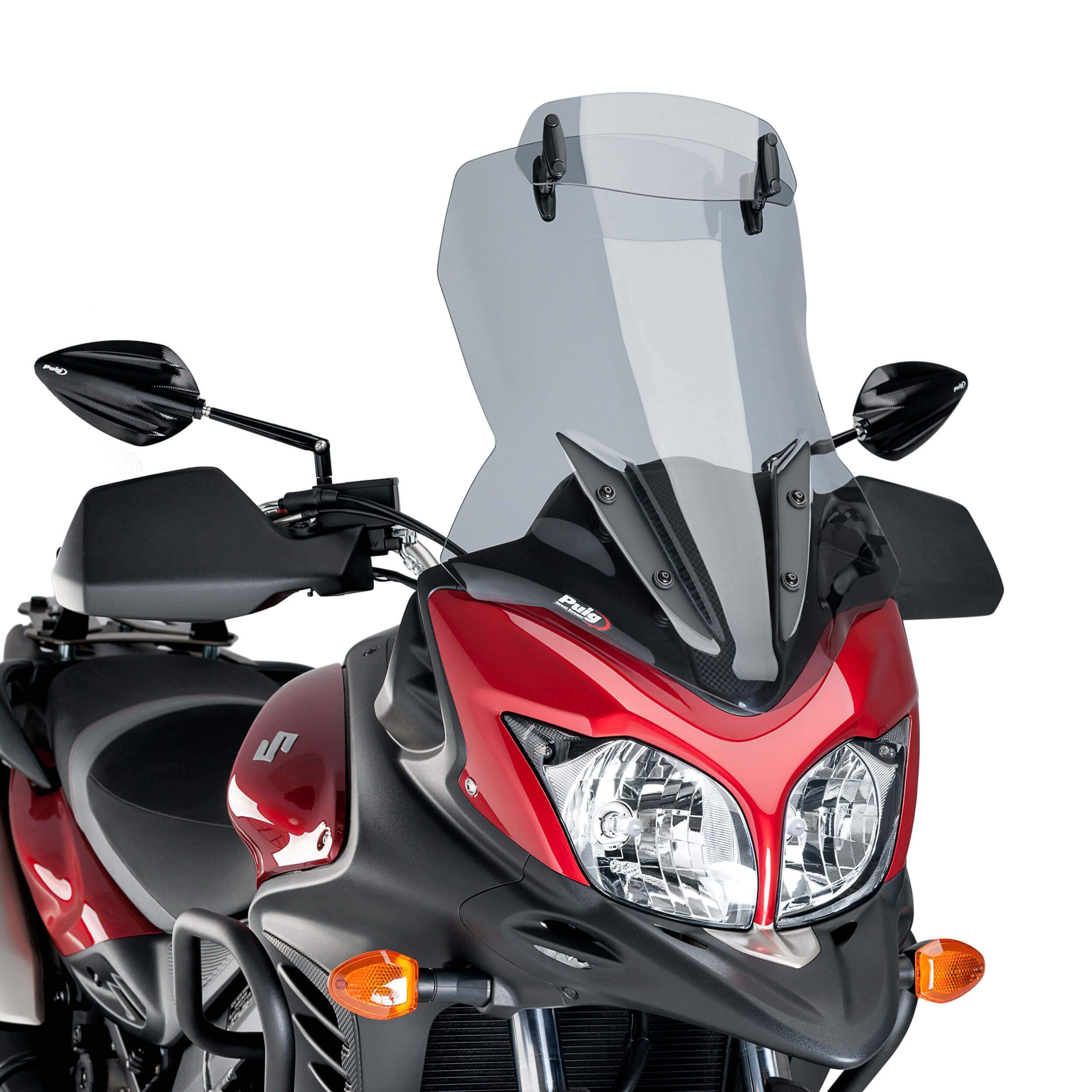 Puig Touring Screen with Visor | Light Smoke | Suzuki V-Strom 650XT 2012>2016 - Shop name
