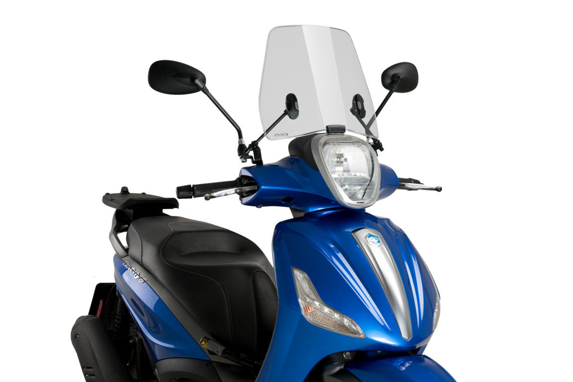 Puig Trafic Screen | Light Smoke | Piaggio Beverly 300 IE 2011>2021 - Shop name