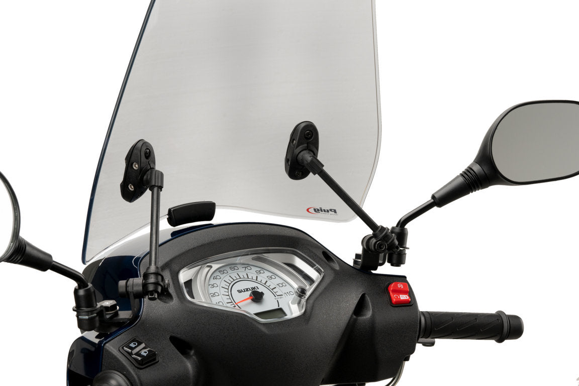 Puig Trafic Screen | Light Smoke | Suzuki Address 125i E5 2021>Current - Shop name