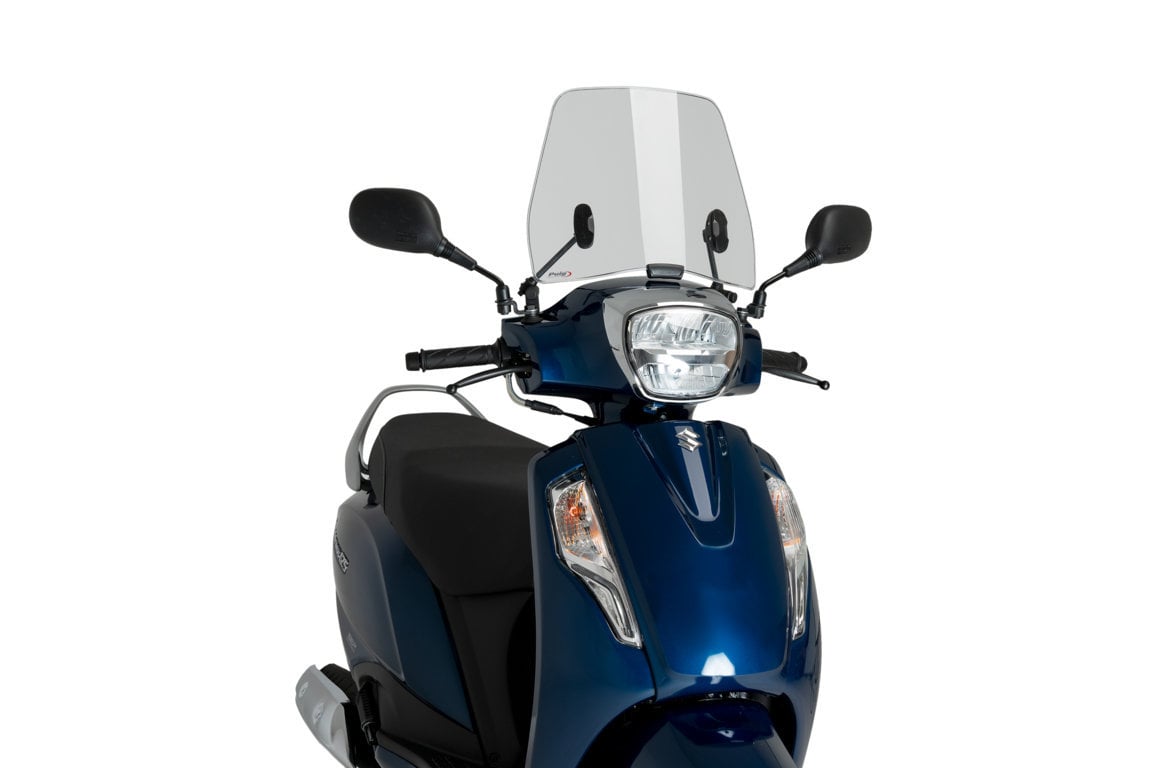 Puig Trafic Screen | Light Smoke | Suzuki Address 125i E5 2021>Current - Shop name