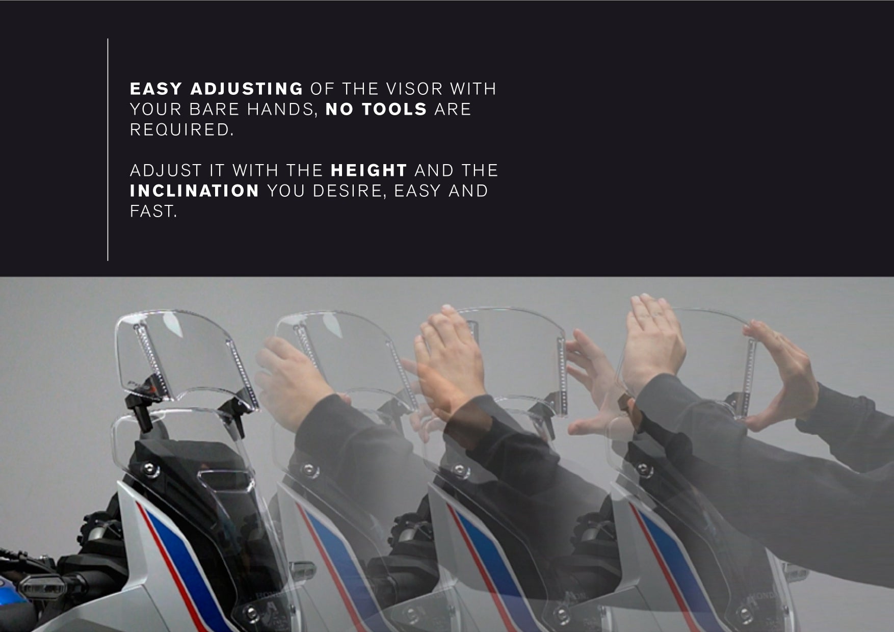 Puig Visor 2.0 - Clip On (300x130mm) | Clear-Screen Deflectors-Pyramid Motorcycle Accessories