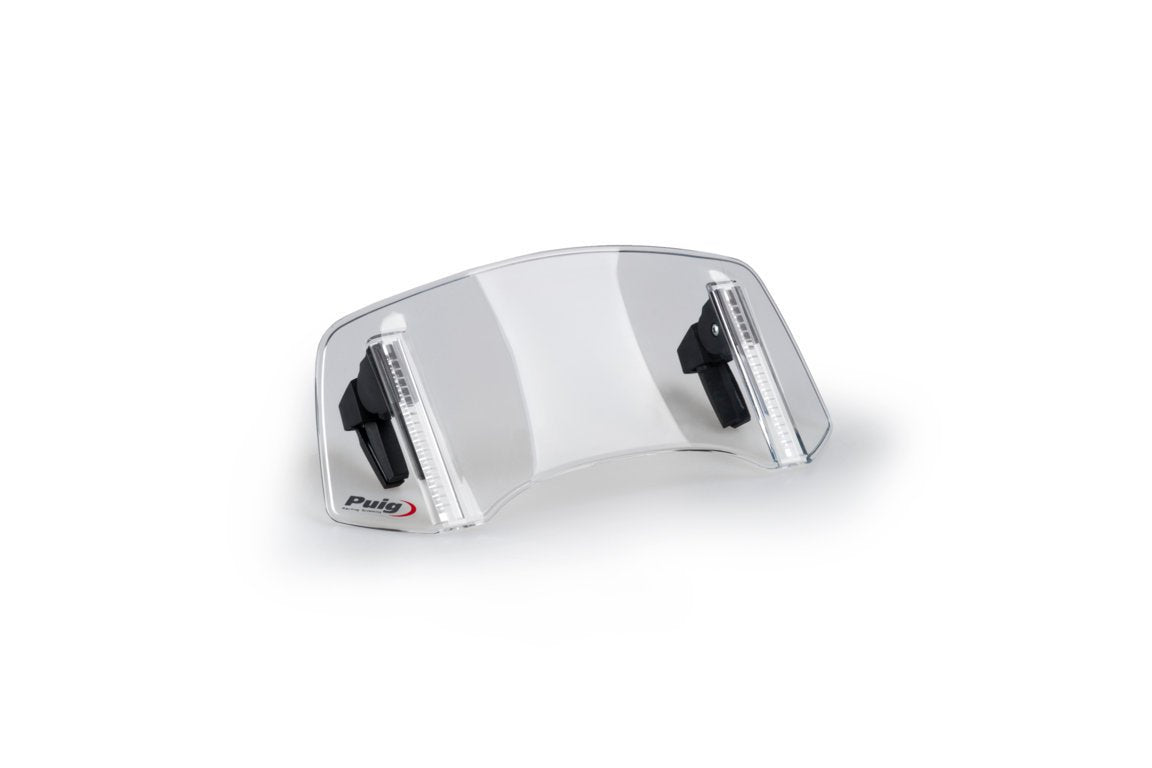 Puig Visor 2.0 - Clip On (300x130mm) | Light Smoke - Pyramid Motorcycle Accessories