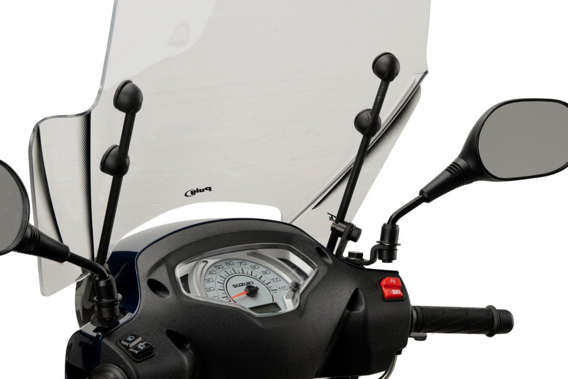Puig Windshield T.X. Screen | Clear | Suzuki Address 125i 2021>Current - Shop name