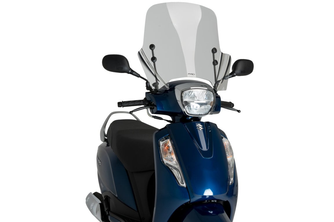 Puig Windshield T.X. Screen | Clear | Suzuki Address 125i 2021>Current - Shop name