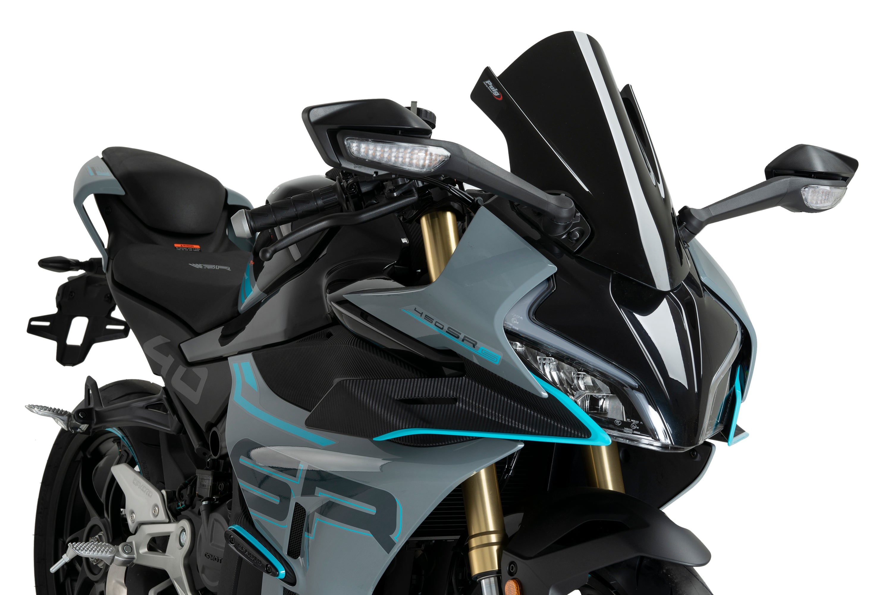 Puig Z-Racing Screen | Black (Opaque) | CFMoto 450 S/SR/SRS 2023>2024 - Shop name