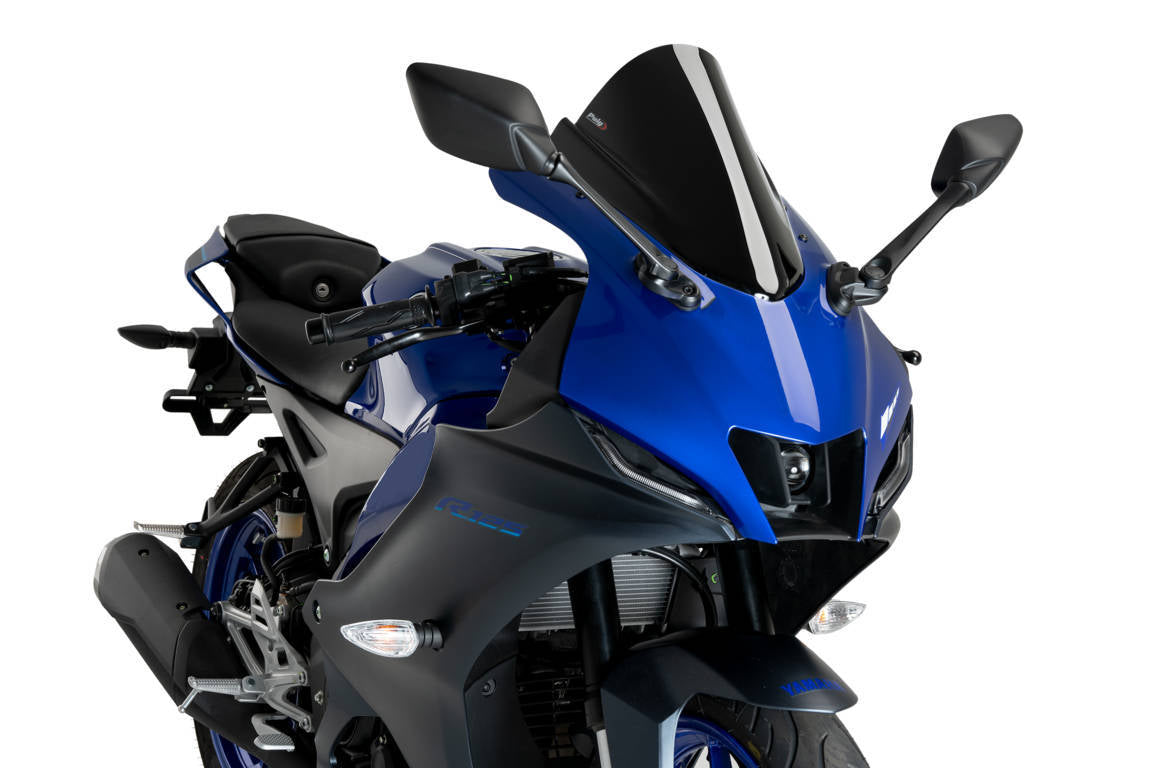 Puig Z-Racing Screen | Black (Opaque) | Yamaha YZF-R125 2023>Current - Shop name