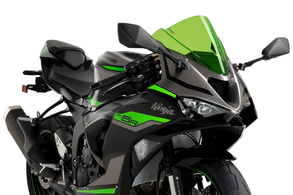 Puig Z-Racing Screen | Green | Kawasaki Ninja ZX-6R 2024>Current - Shop name