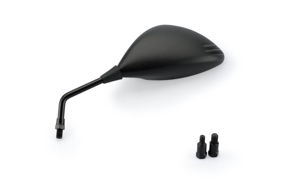 Puig Z2 Mirror Left - M10 Fitment | Black - Pyramid Motorcycle Accessories