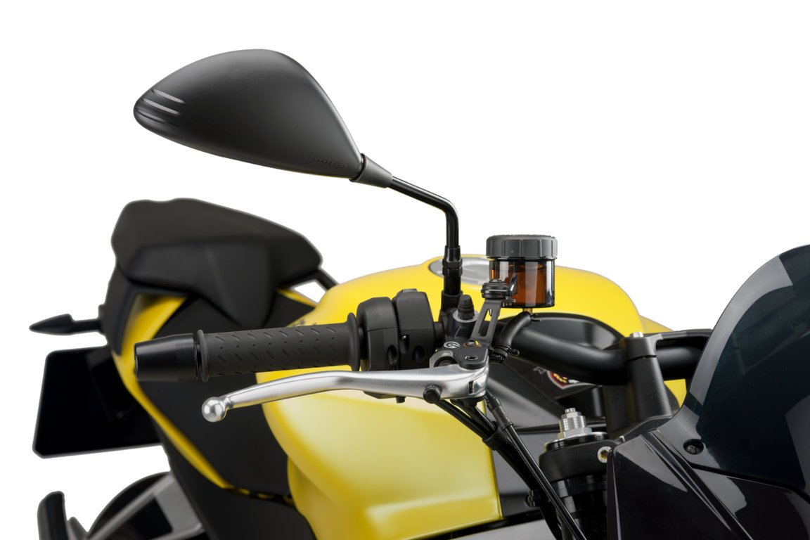 Puig Z2 Mirror Right - M10 Fitment | Black - Pyramid Motorcycle Accessories