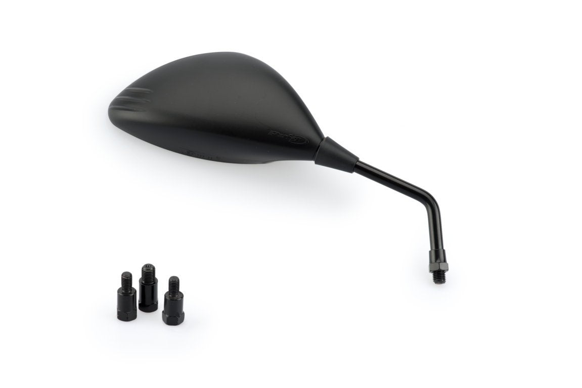 Puig Z2 Mirror Right - M10 Fitment | Black - Pyramid Motorcycle Accessories