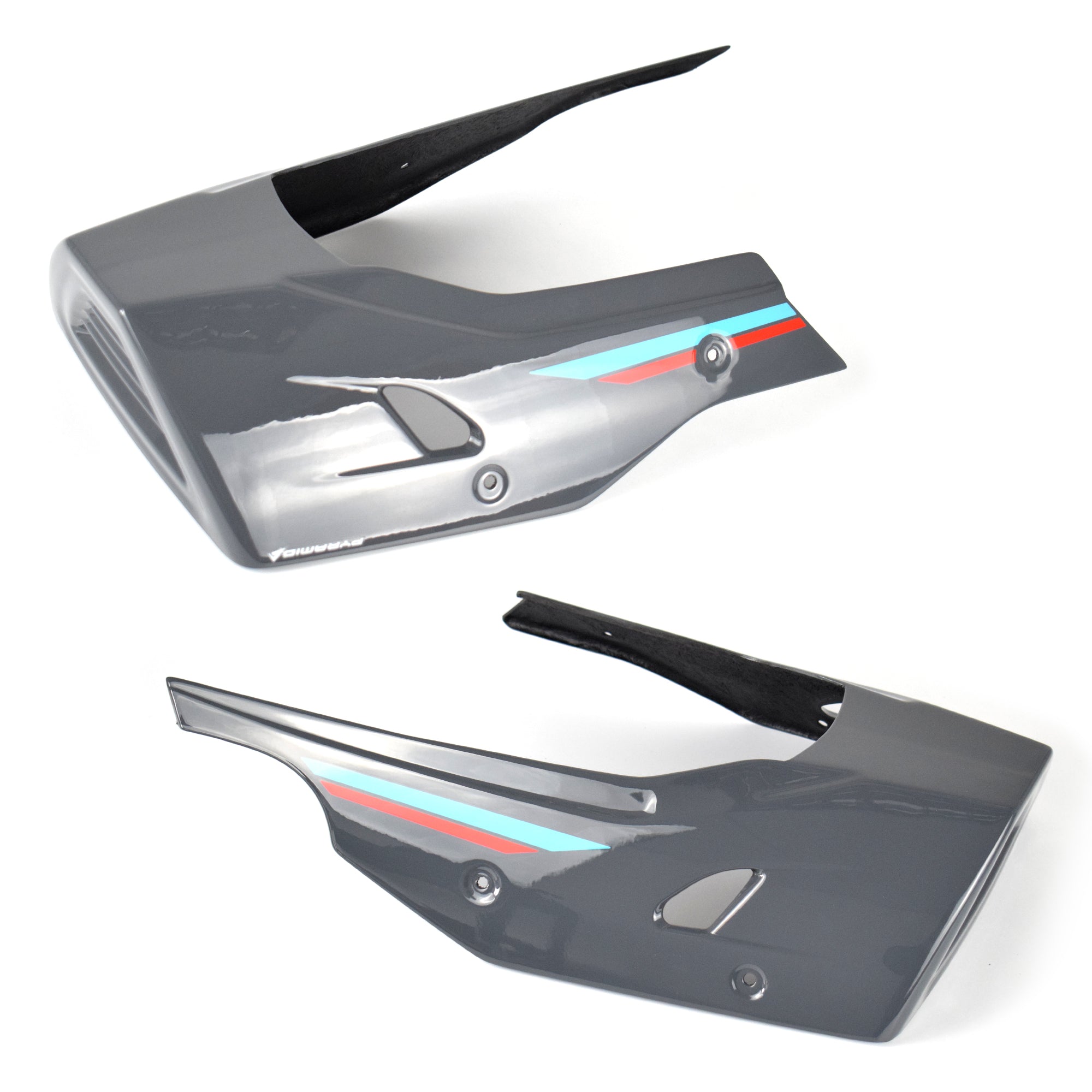 Pyramid Belly Pan | Cyan Storm Colours | Yamaha MT-10 2022>Current - Pyramid Motorcycle Accessories