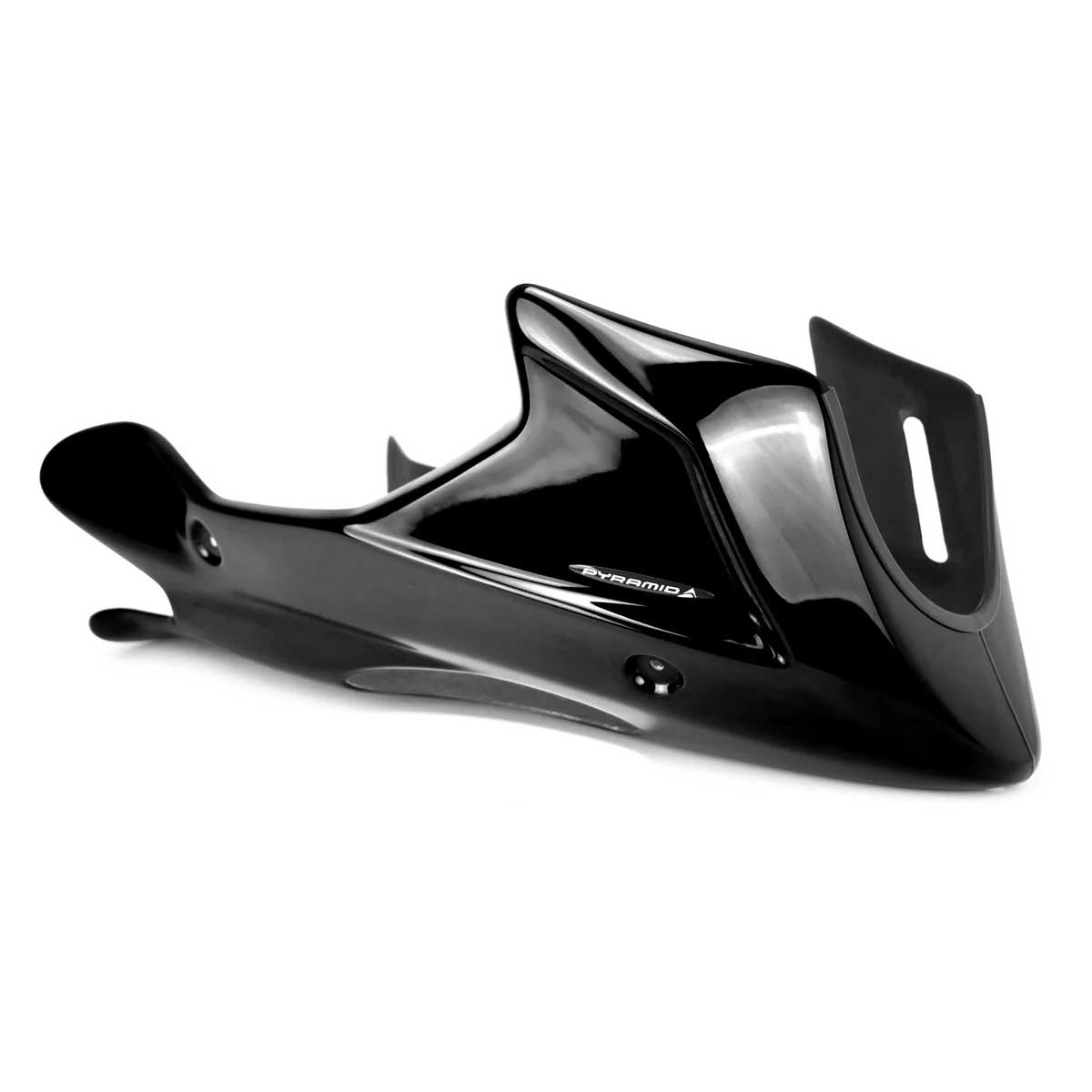 Pyramid Belly Pan | Gloss Black | Honda VTR 1000 F Firestorm 1997>2005 - Pyramid Motorcycle Accessories