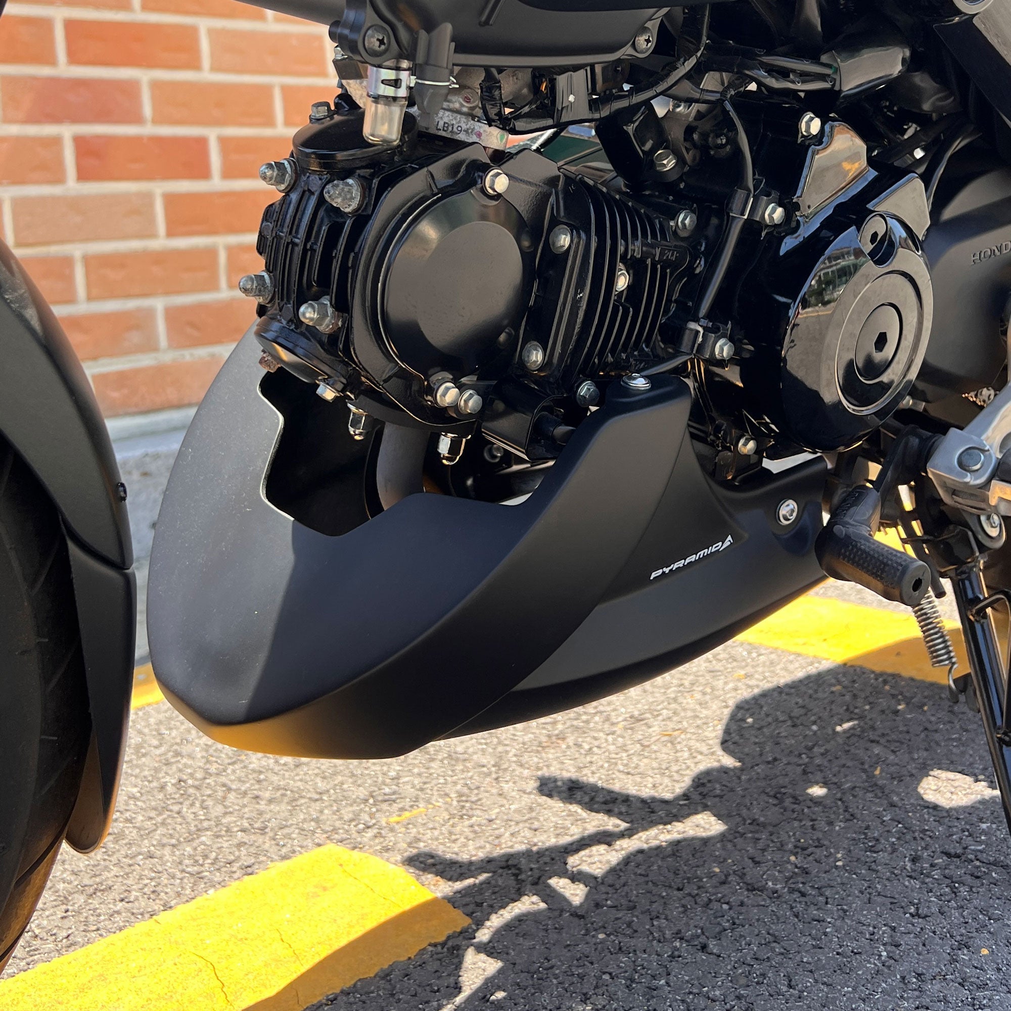 Pyramid Belly Pan | Matte Black | Honda MSX 125 2021>Current - Shop name