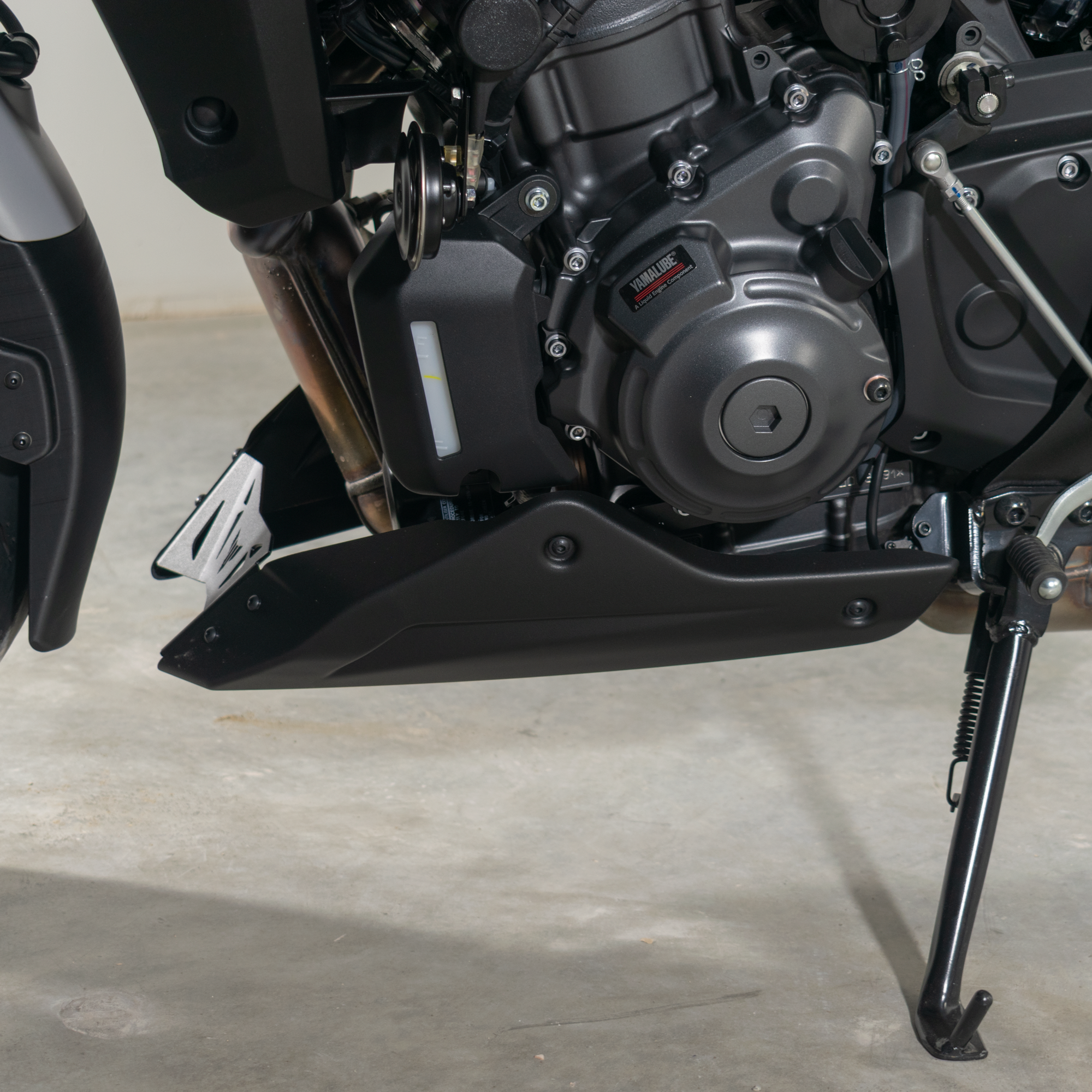 Pyramid Belly Pan | Matte Black | Yamaha MT-07 2021>Current - Pyramid Motorcycle Accessories