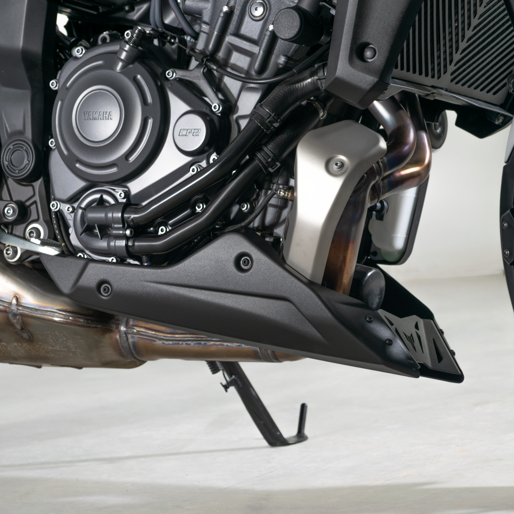 Pyramid Belly Pan | Matte Black | Yamaha MT-07 2021>Current - Pyramid Motorcycle Accessories
