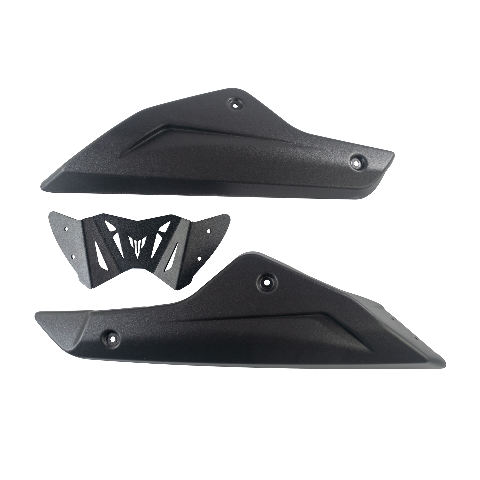 Pyramid Belly Pan | Matte Black | Yamaha Tracer 7 GT 2020>Current - Pyramid Motorcycle Accessories