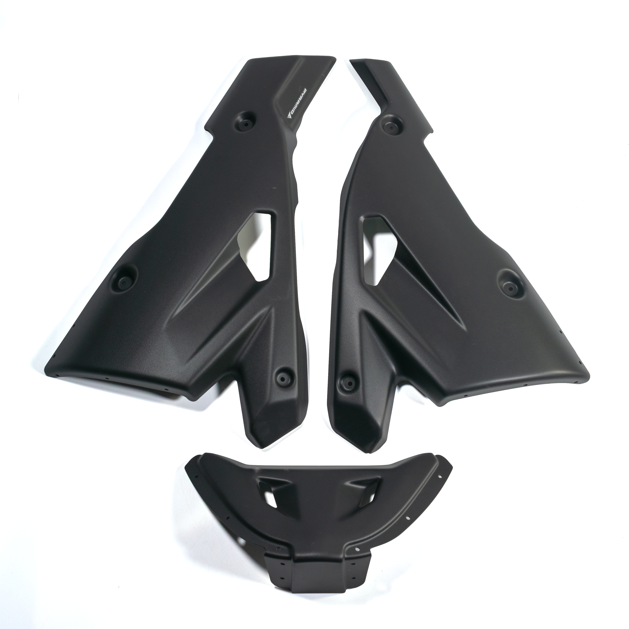 Pyramid Belly Pan | Matte Black | Yamaha Tracer 9 2021>Current - Pyramid Motorcycle Accessories