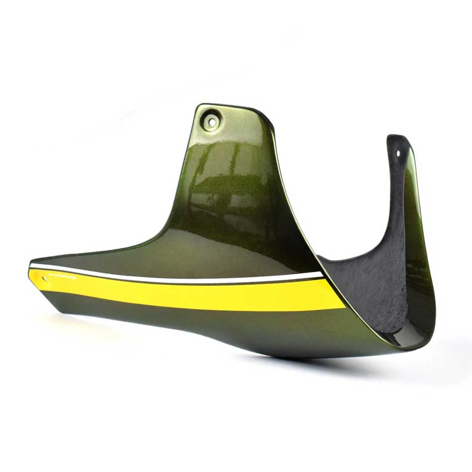 Pyramid Belly Pan | Metallic Green (Candytone Green Scheme) | Kawasaki Z 900 RS 2019>2020 - Pyramid Motorcycle Accessories