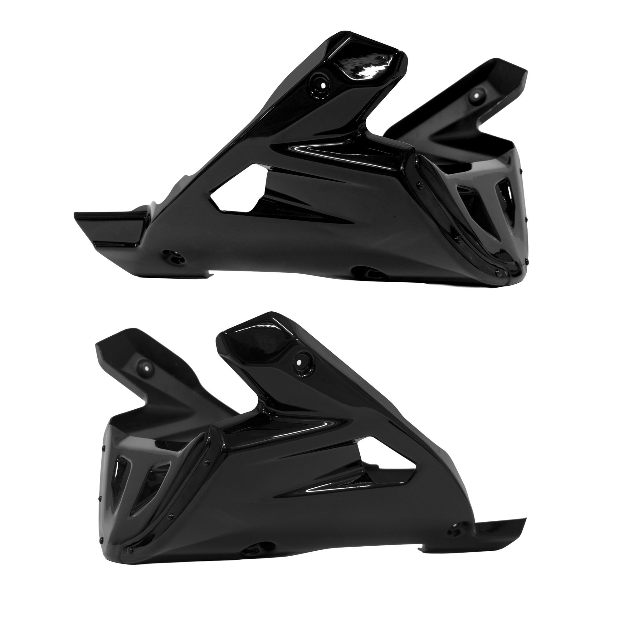 Pyramid Belly Pan | Midnight Black (USA: Raven Black) | Yamaha XSR 900 2022>Current - Pyramid Motorcycle Accessories