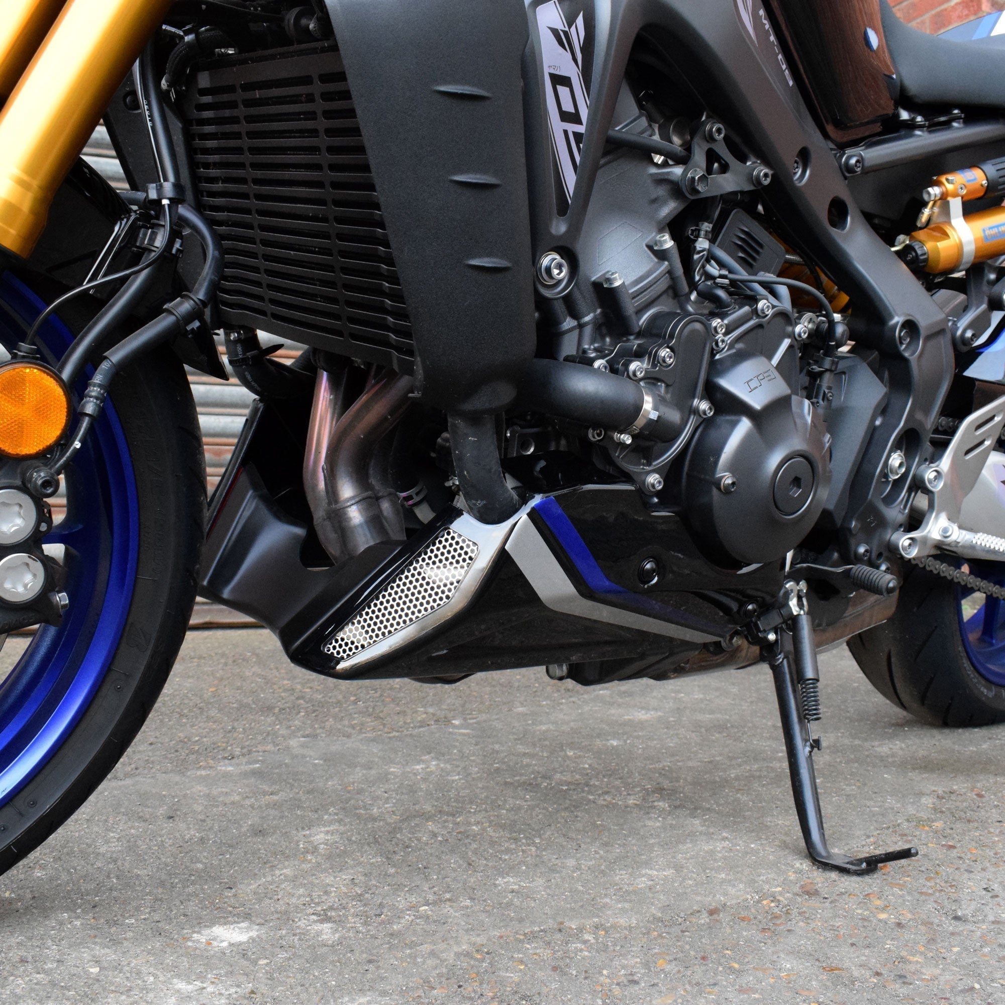 Pyramid Belly Pan | SP Colours | Yamaha MT-09 SP 2021>2023-Belly Pans-Pyramid Motorcycle Accessories
