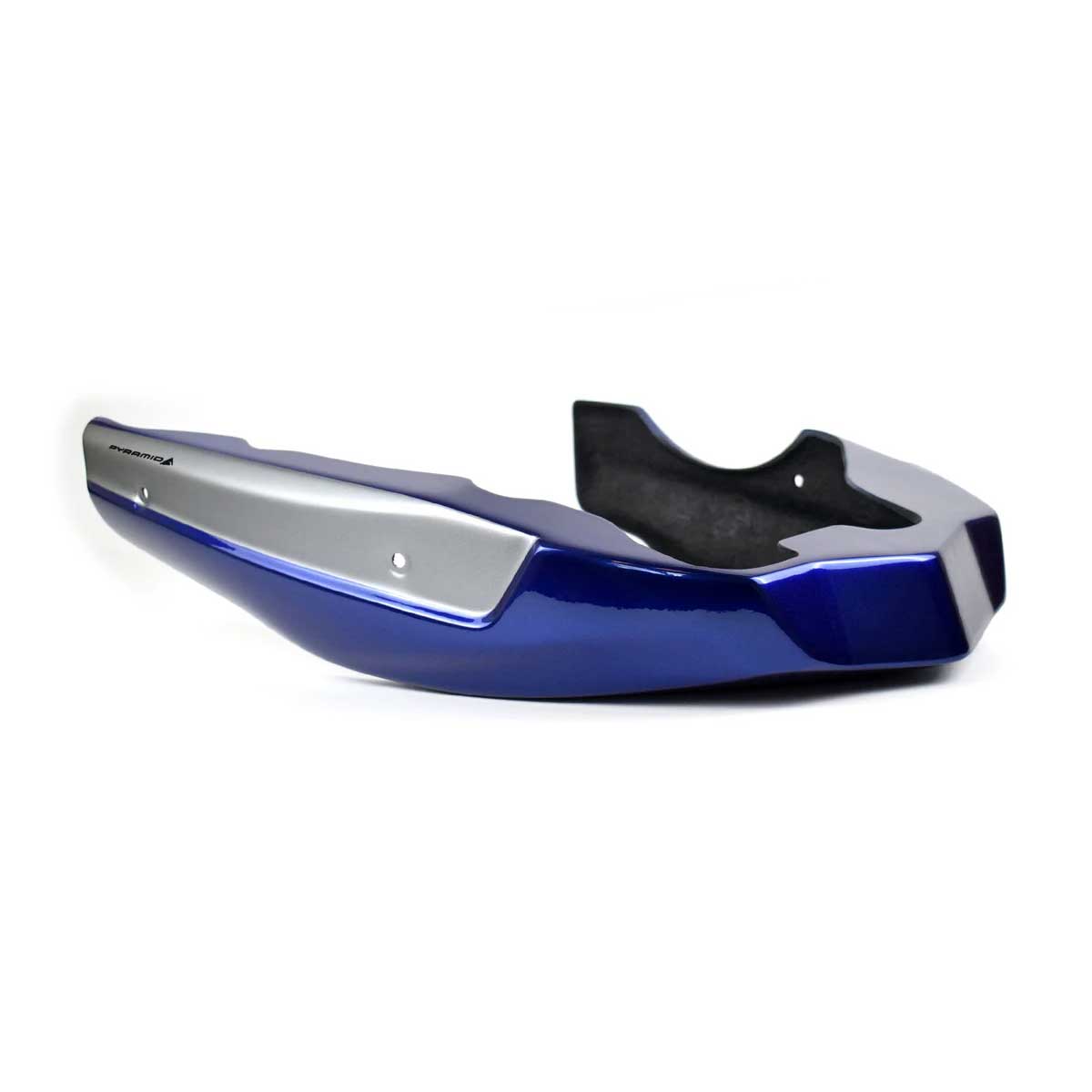 Pyramid Belly Pan | San Marino Blue Metallic & Graphite Grey | BMW F 900 XR 2020>Current - Pyramid Motorcycle Accessories