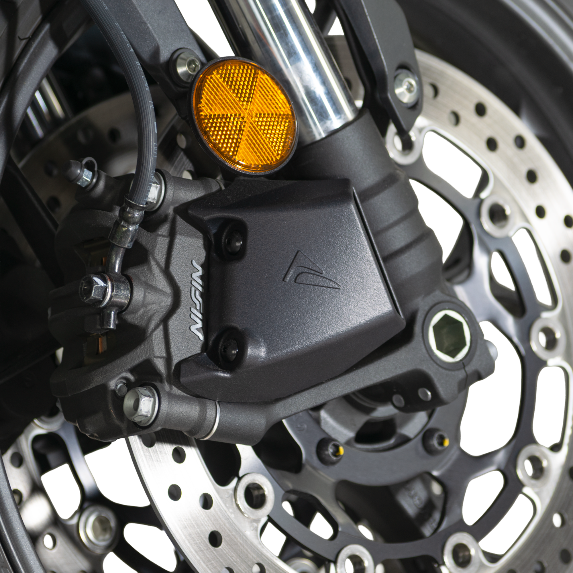 Pyramid Brake Duct Coolers | Matte Black | Honda CB1000 Hornet 2025>Current - Shop name