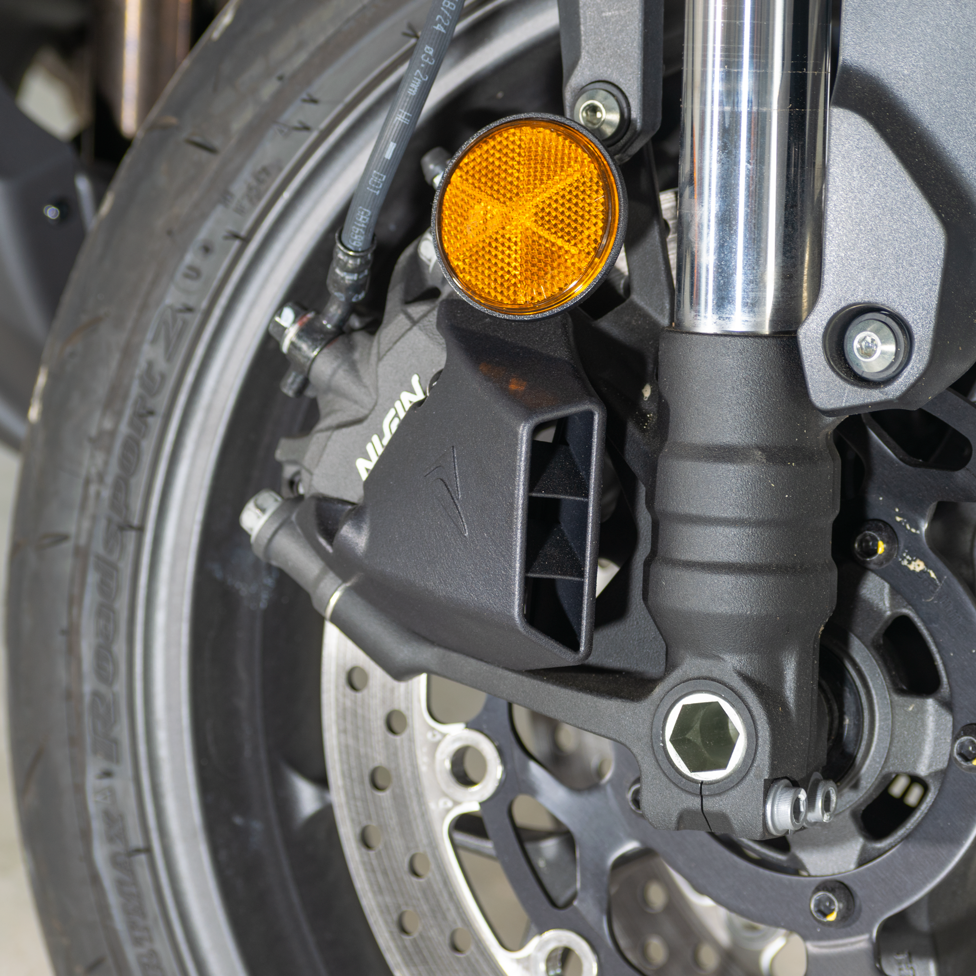 Pyramid Brake Duct Coolers | Matte Black | Honda CB1000 Hornet 2025>Current - Shop name