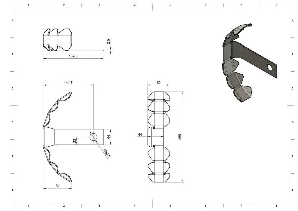 Pyramid Chain Quadrant | Matte Black | Yamaha Tenere 700 2019>Current - Shop name