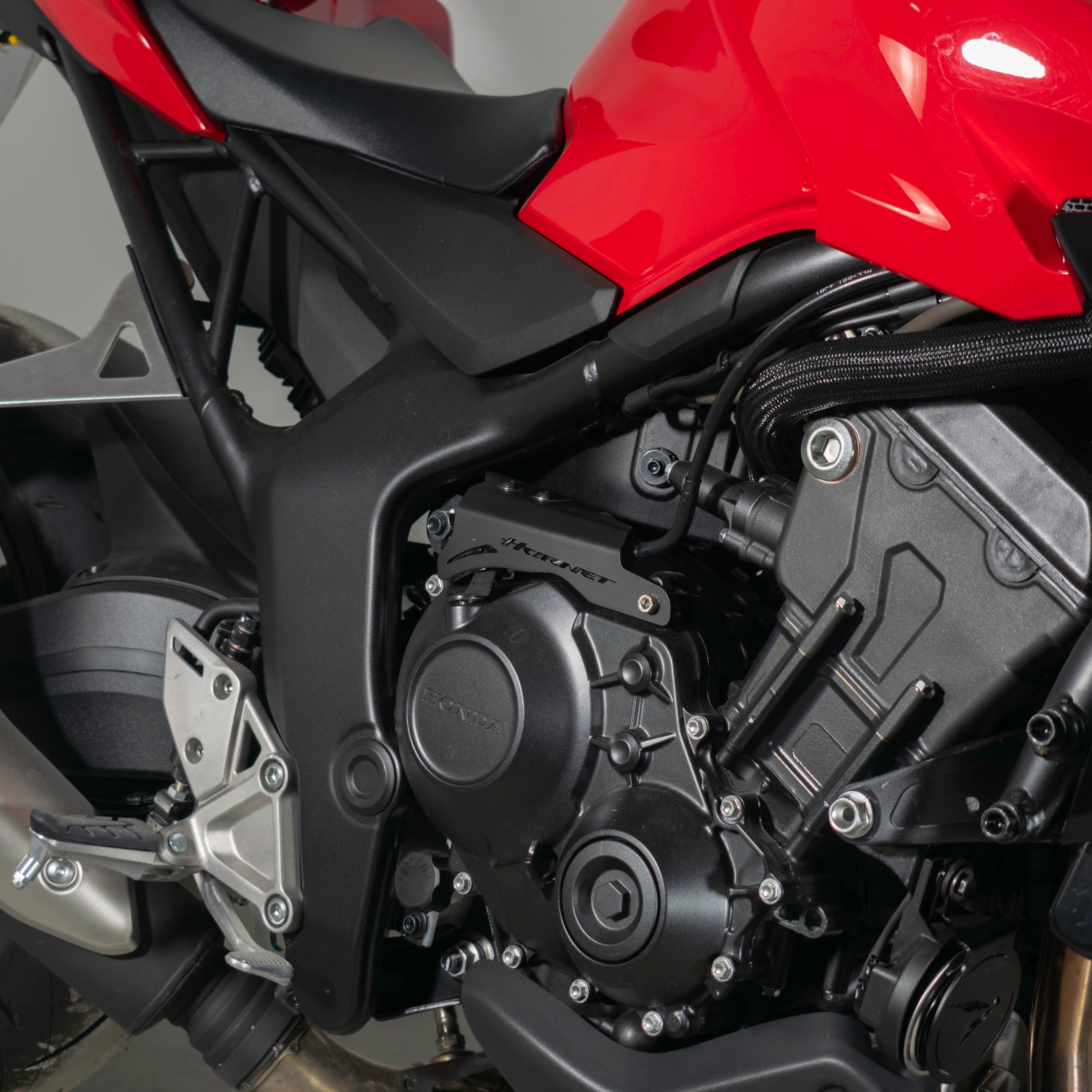 Pyramid Engine Ornament | Matte Black | Triumph Tiger Sport 800 2025>Current - Pyramid Motorcycle Accessories