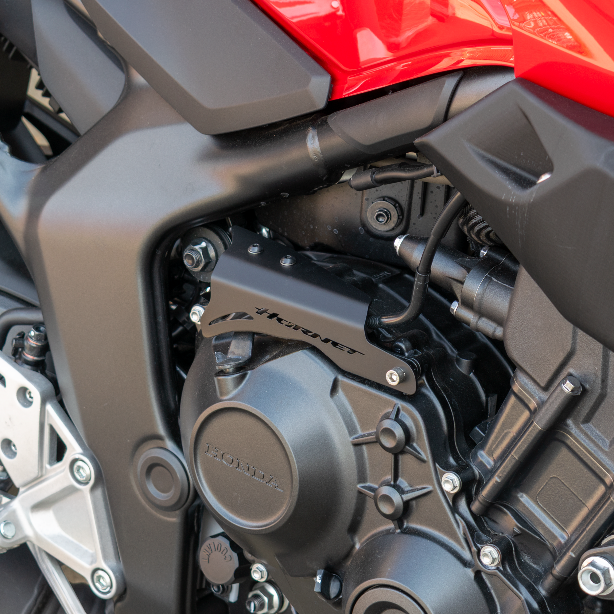 Pyramid Engine Ornament | Matte Black | Triumph Tiger Sport 800 2025>Current - Pyramid Motorcycle Accessories