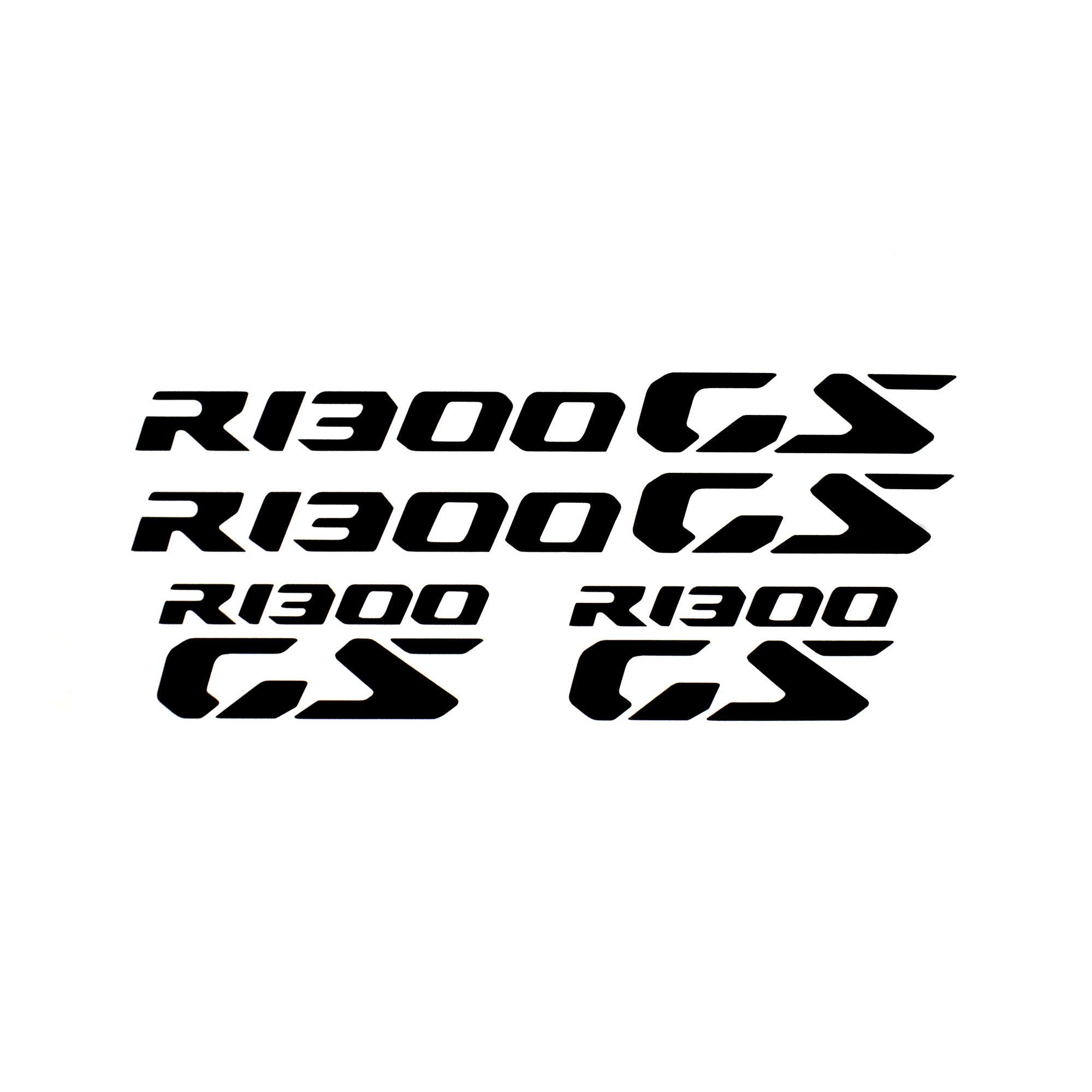 Pyramid Decals | BMW R 1300 GS Logo | Black | Set Of 4 - Shop name