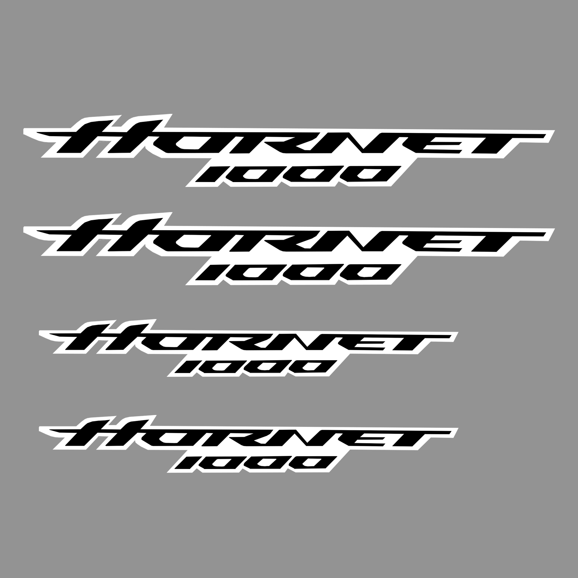 Pyramid Decals - Hornet Logo Set Of 4 | Black & White | Honda CB1000 Hornet 2025>Current - Shop name