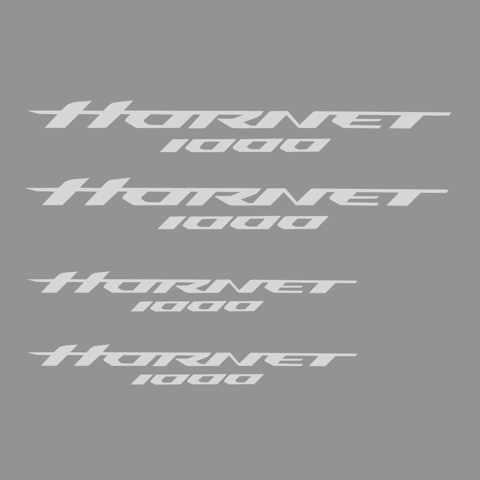 Pyramid Decals - Hornet Logo Set Of 4 | White | Honda CB1000 Hornet 2025>Current - Shop name