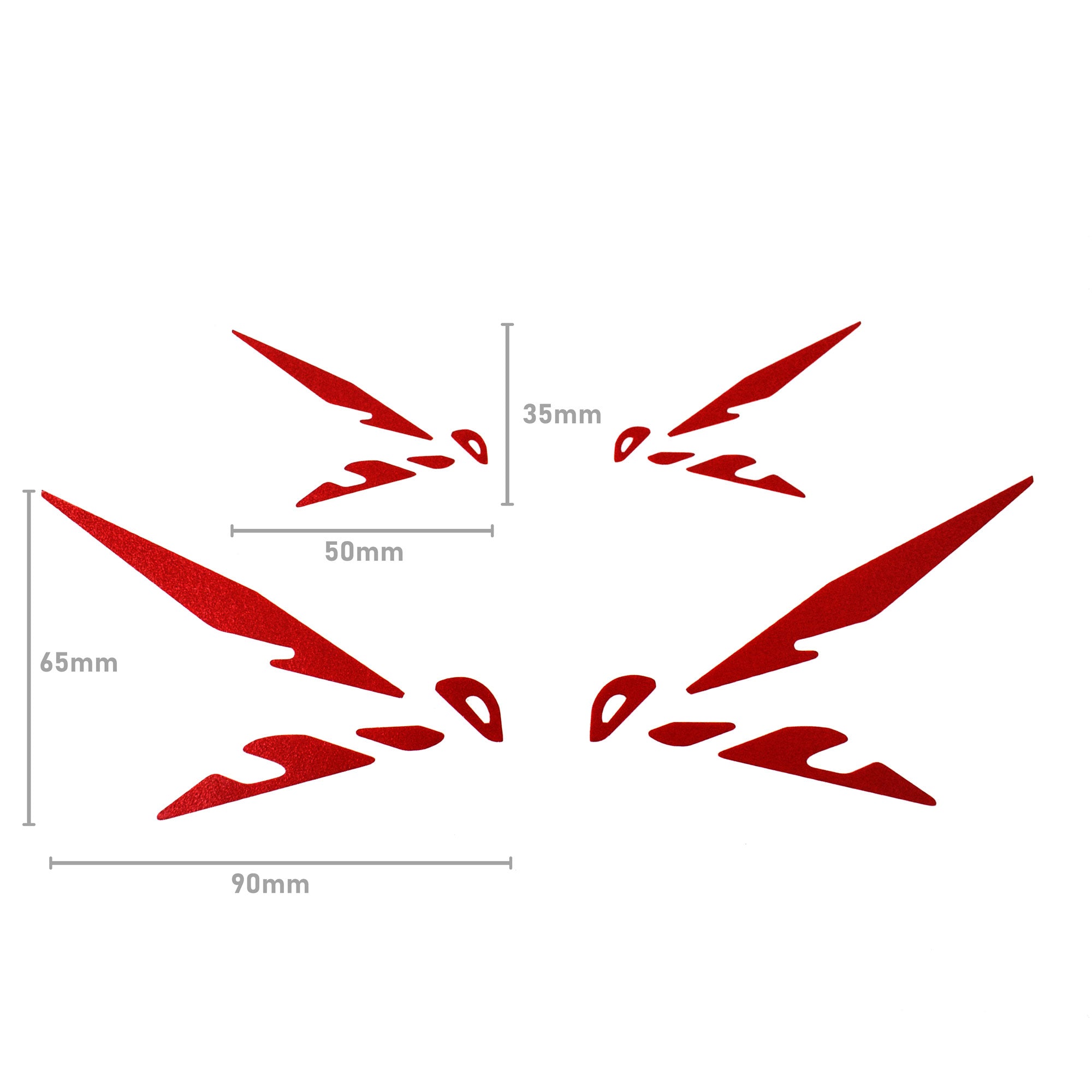 Pyramid Decals - Hornet Logo - Set of 4 | Red | Honda CB750 Hornet 2022>Current - Shop name