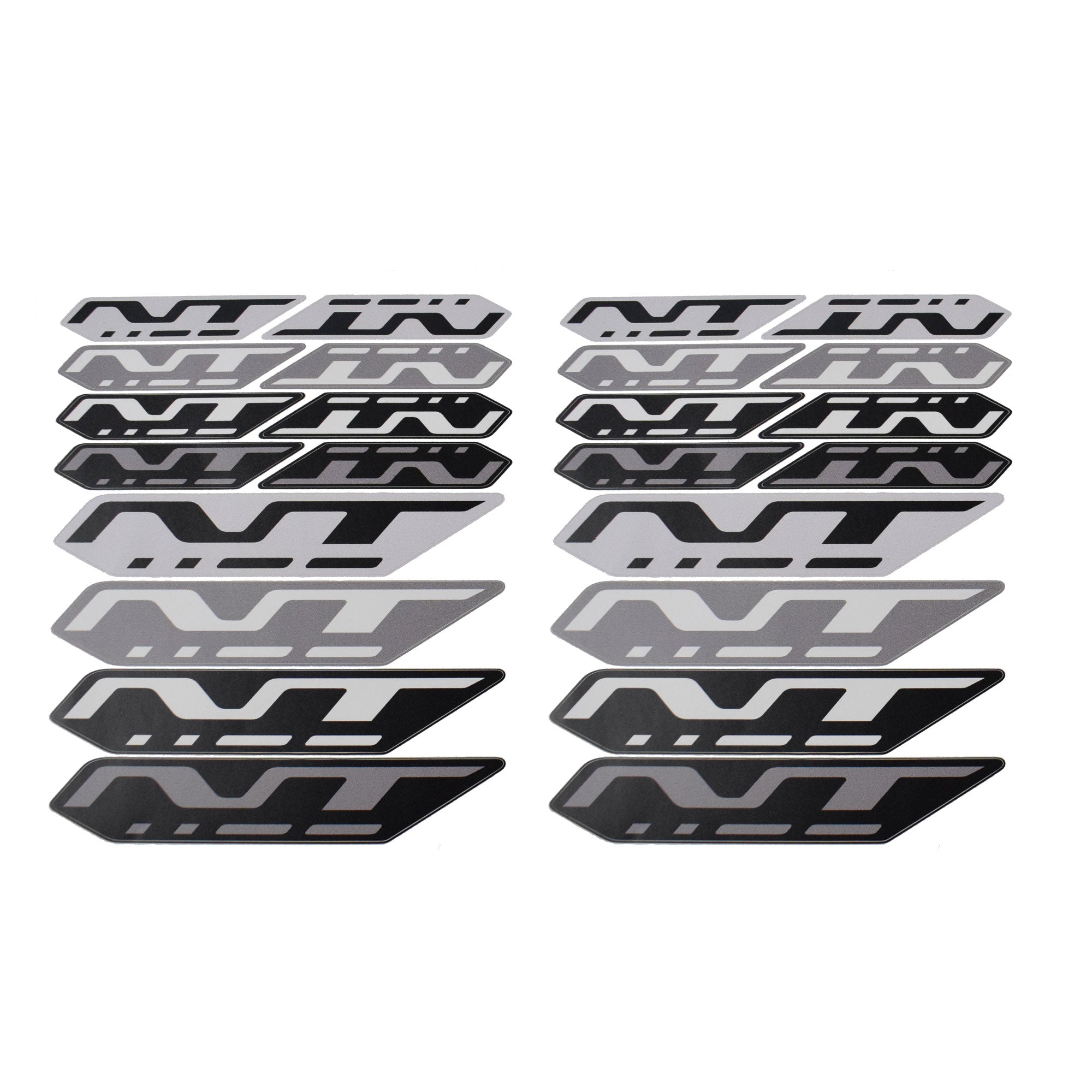 Pyramid Decals - Set Of 24 | Black/Grey | Honda NT1100 2022>Current - Shop name