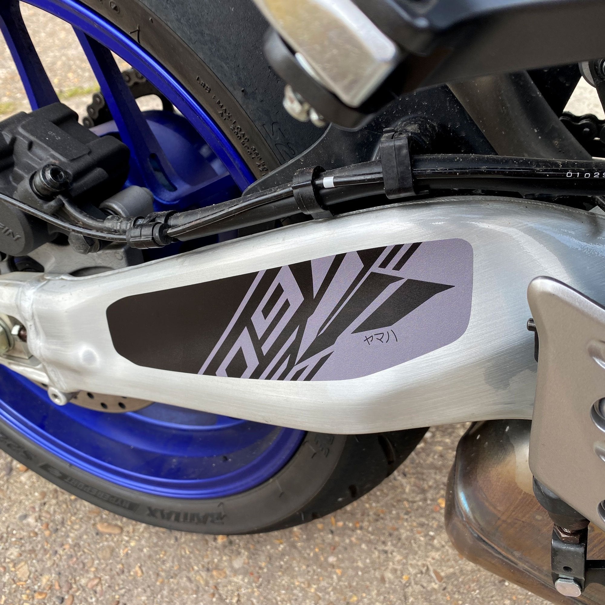 Pyramid Decals (Set of 6) | Black & Grey | Yamaha MT-09 SP 2021>2023 - Shop name